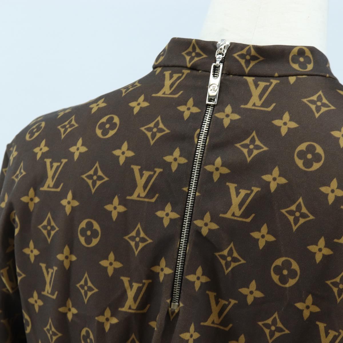 LOUIS VUITTON Monogram Short Sleeved T Shirt Nylon L LV Auth 204955M