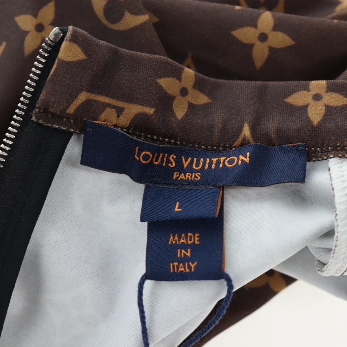 LOUIS VUITTON Monogram Short Sleeved T Shirt Nylon L LV Auth 204955M