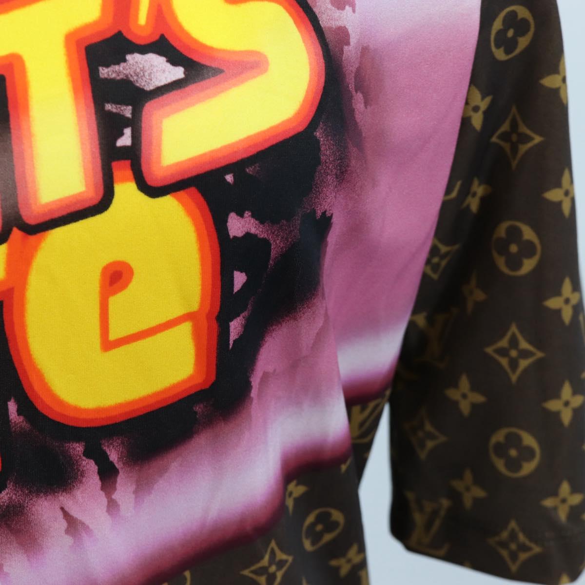 LOUIS VUITTON Monogram Short Sleeved T Shirt Nylon L LV Auth 204955M