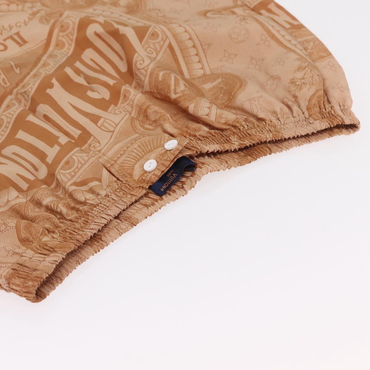 LOUIS VUITTON Shorts Pants Silk 34 Brown LV Auth 204958M