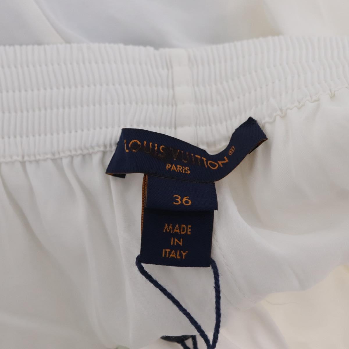 LOUIS VUITTON Short Pants Silk 36 Multicolor LV Auth 204960M