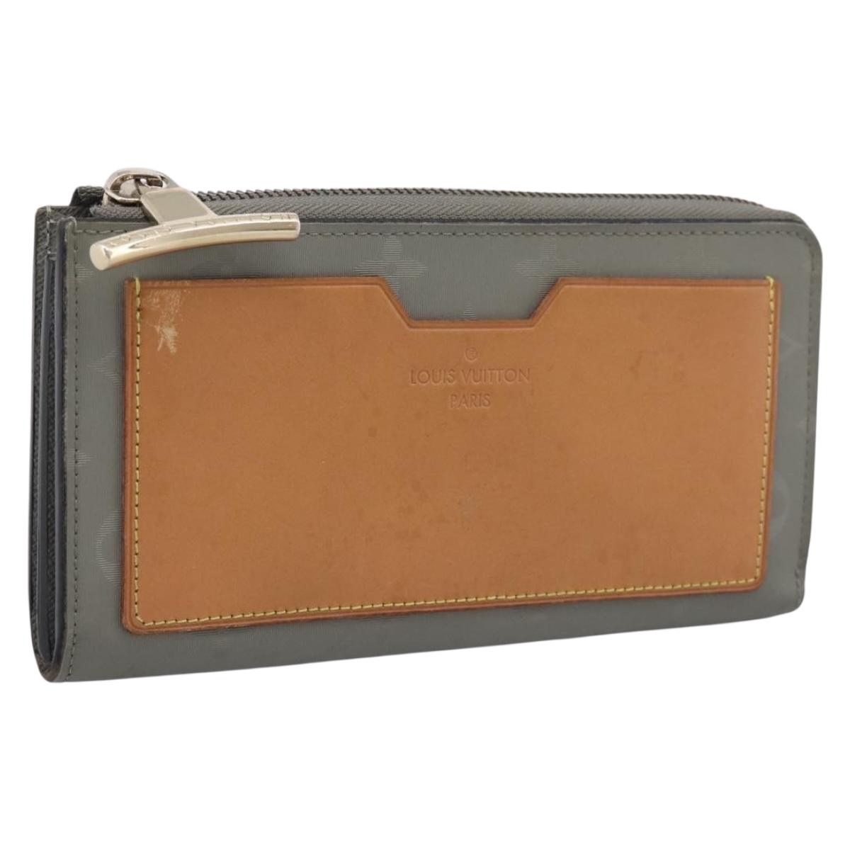 LOUIS VUITTON Monogram Titanium Portefeuille Cosmos Wallet M63237 LV Auth 204961
