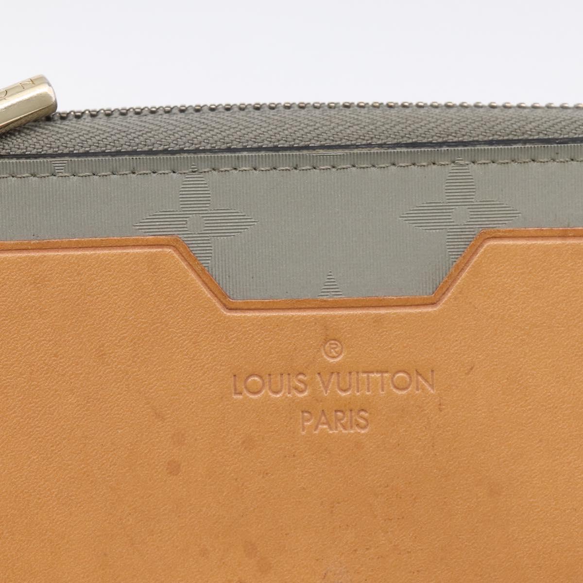 LOUIS VUITTON Monogram Titanium Portefeuille Cosmos Wallet M63237 LV Auth 204961