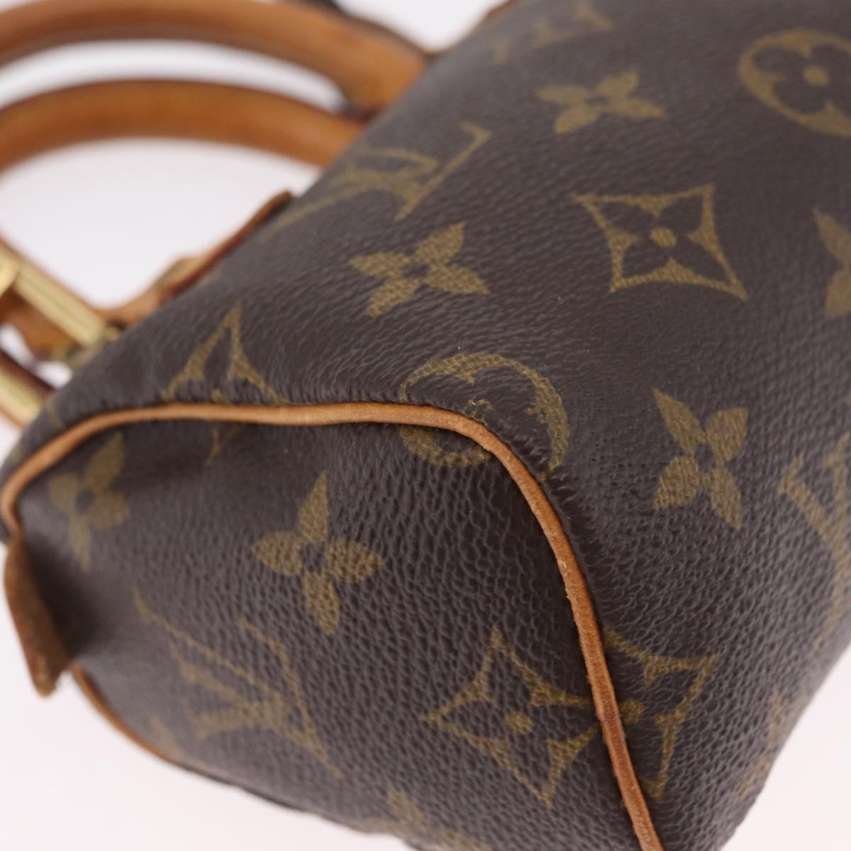 LOUIS VUITTON Monogram Mini Speedy Hand Bag M41534 LV Auth 205018V