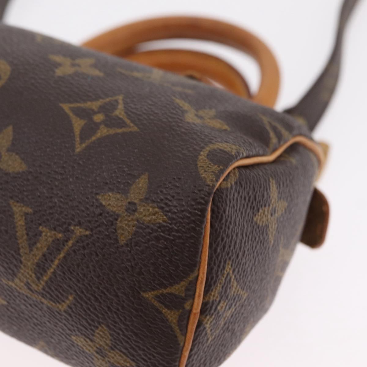 LOUIS VUITTON Monogram Mini Speedy Hand Bag M41534 LV Auth 205018V