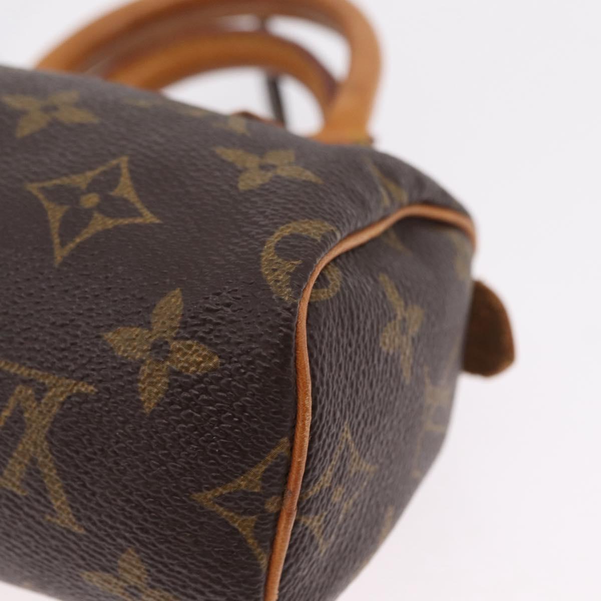 LOUIS VUITTON Monogram Mini Speedy Hand Bag M41534 LV Auth 205018V