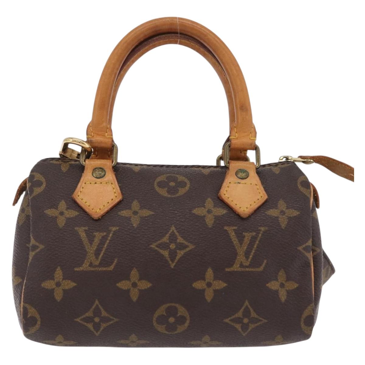 LOUIS VUITTON Monogram Mini Speedy Hand Bag M41534 LV Auth 205018V