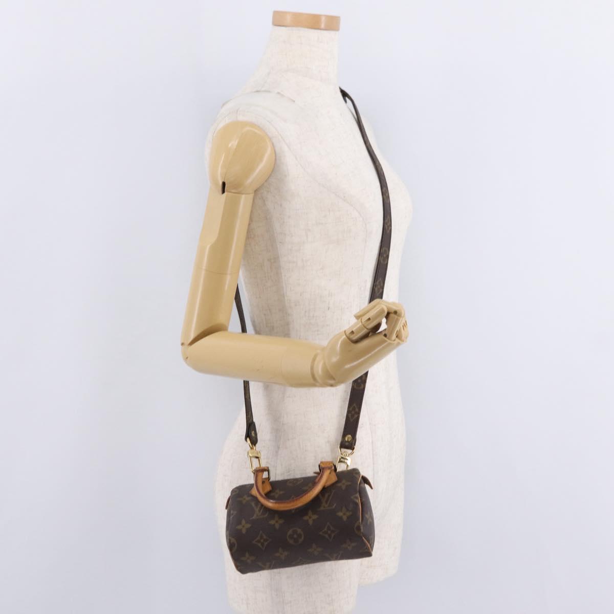 LOUIS VUITTON Monogram Mini Speedy Hand Bag M41534 LV Auth 205018V