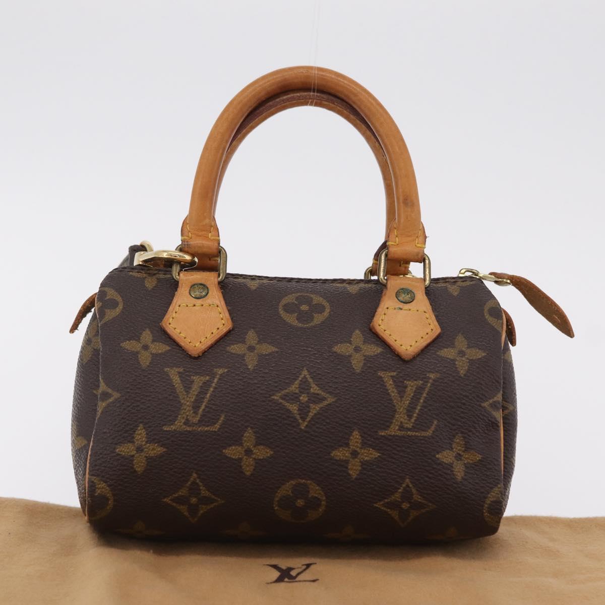 LOUIS VUITTON Monogram Mini Speedy Hand Bag M41534 LV Auth 205018V