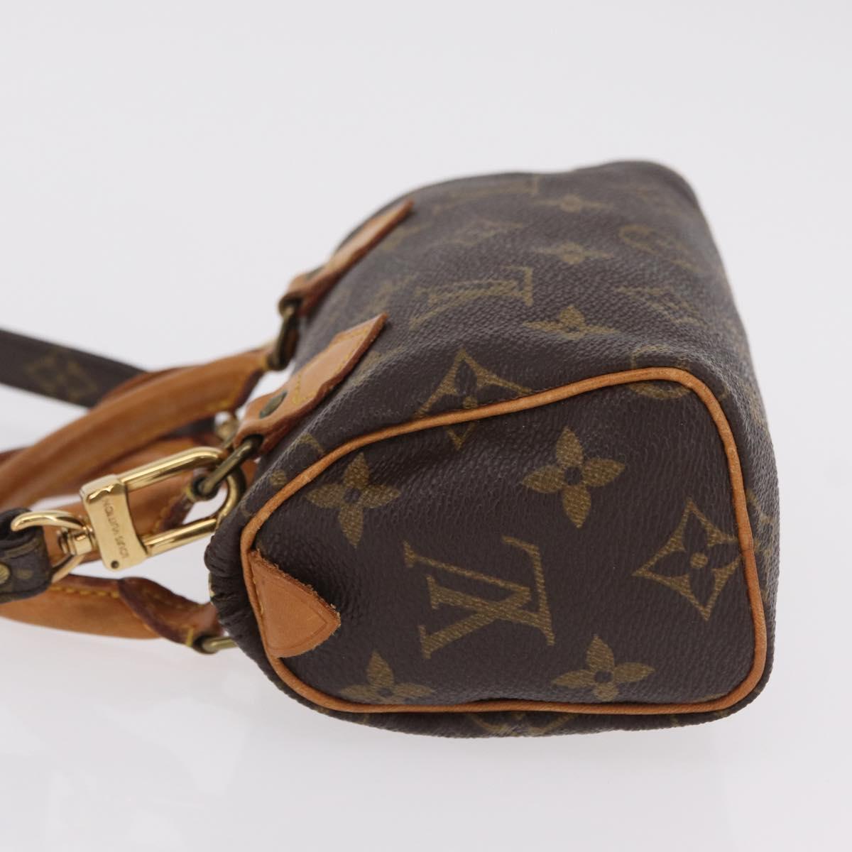 LOUIS VUITTON Monogram Mini Speedy Hand Bag M41534 LV Auth 205018V