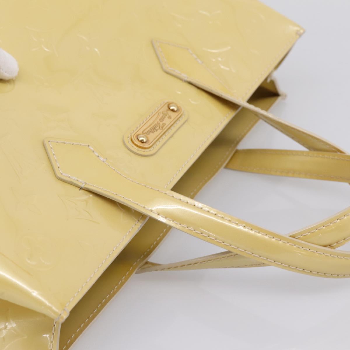 LOUIS VUITTON Monogram Vernis Wilshire PM Bag Broncorail M91452 LV Auth 205020