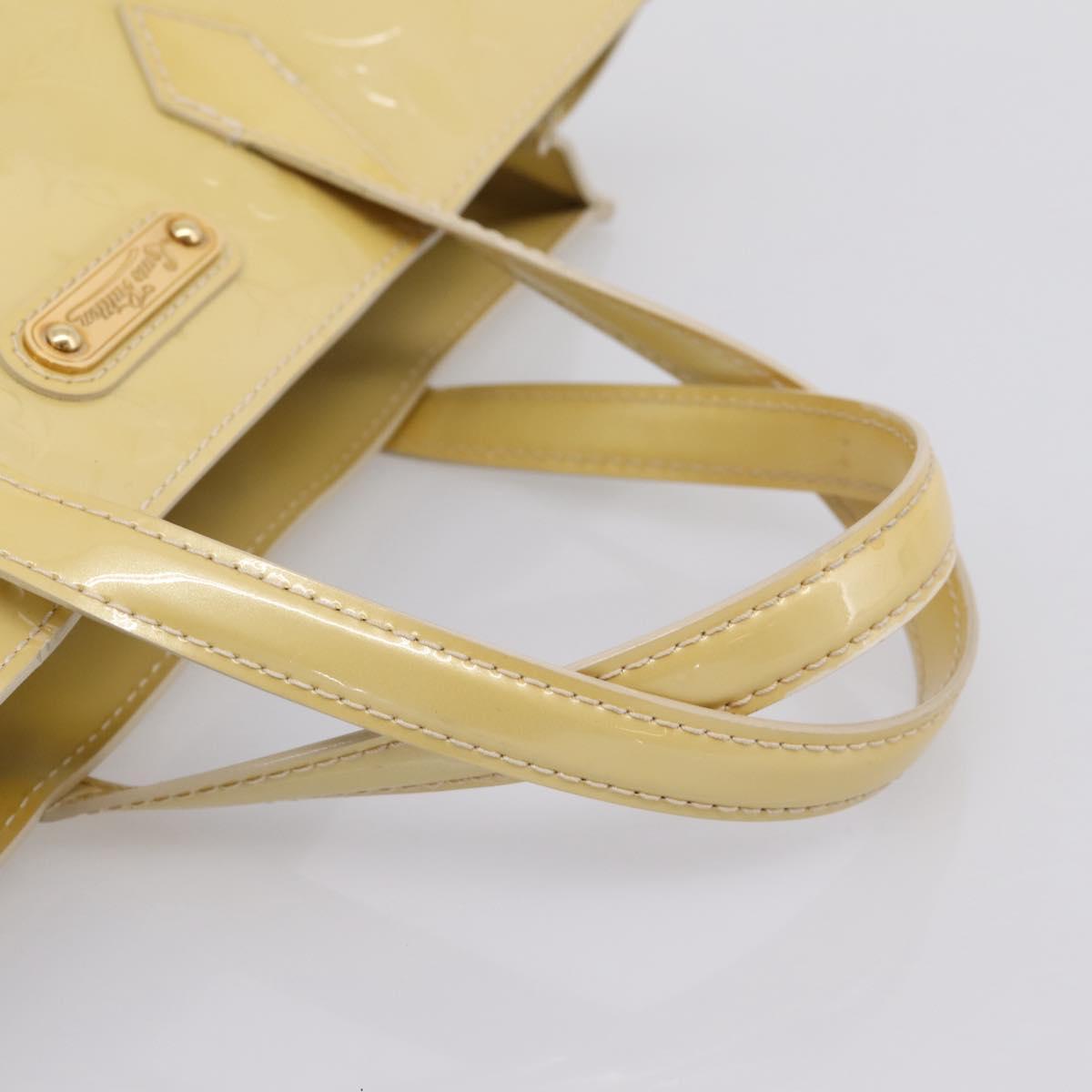 LOUIS VUITTON Monogram Vernis Wilshire PM Bag Broncorail M91452 LV Auth 205020