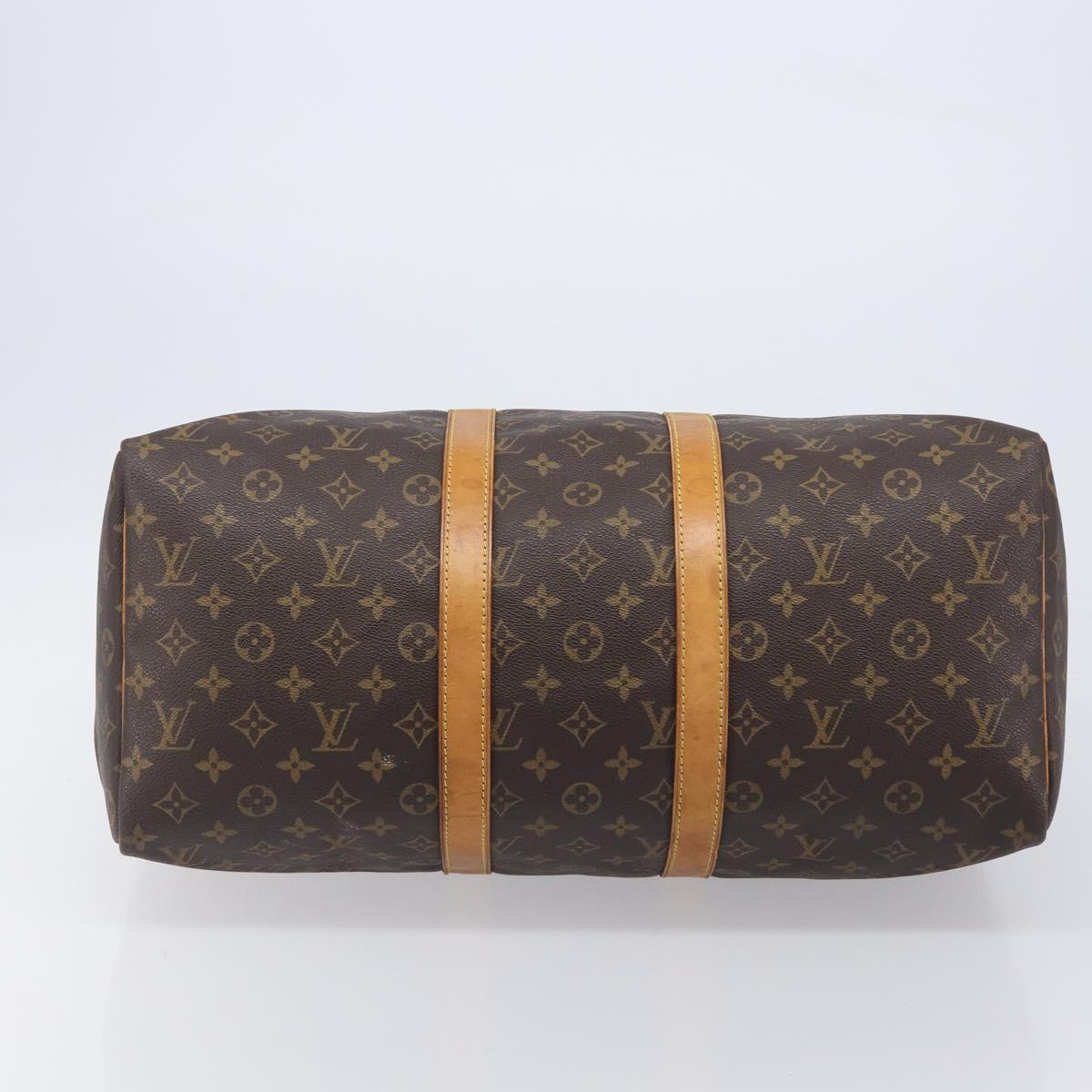 LOUIS VUITTON Monogram Keepall 45 Boston Bag M41428 LV Auth 205021