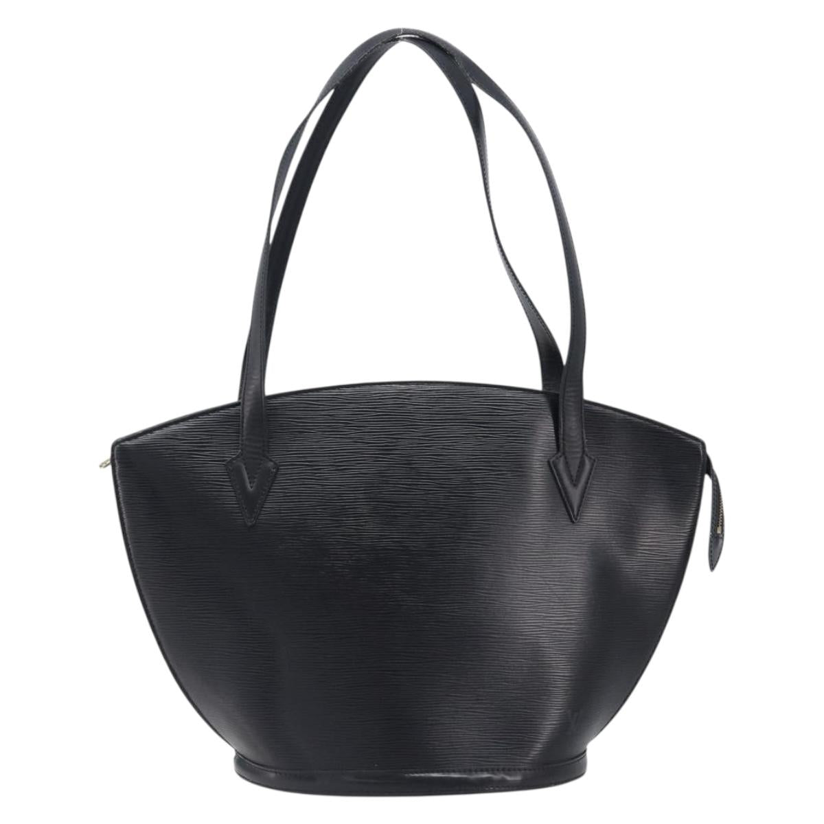 LOUIS VUITTON Epi Saint Jacques Shopping Shoulder Bag Black M52272 Auth 205031V