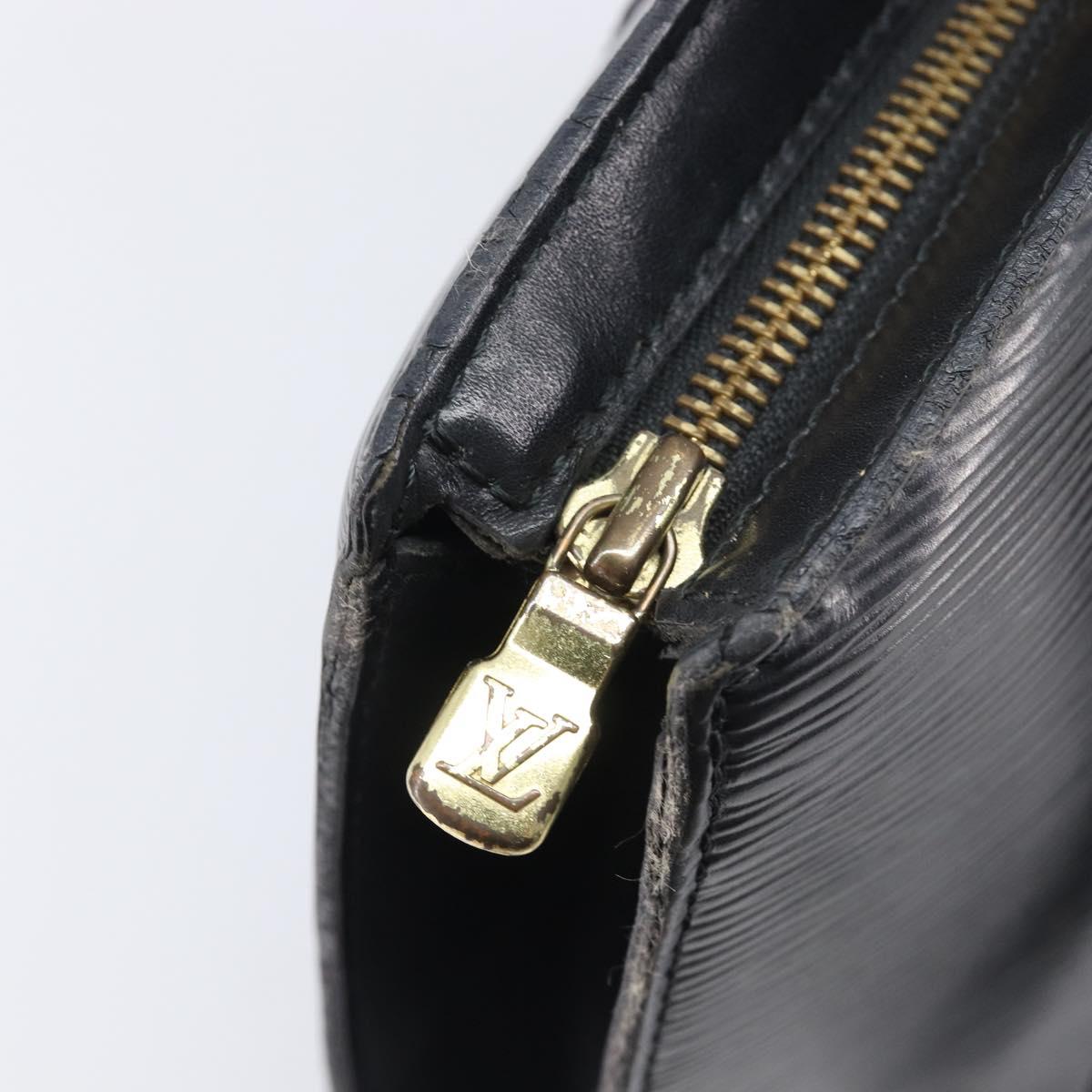 LOUIS VUITTON Epi Saint Jacques Shopping Shoulder Bag Black M52272 Auth 205031V