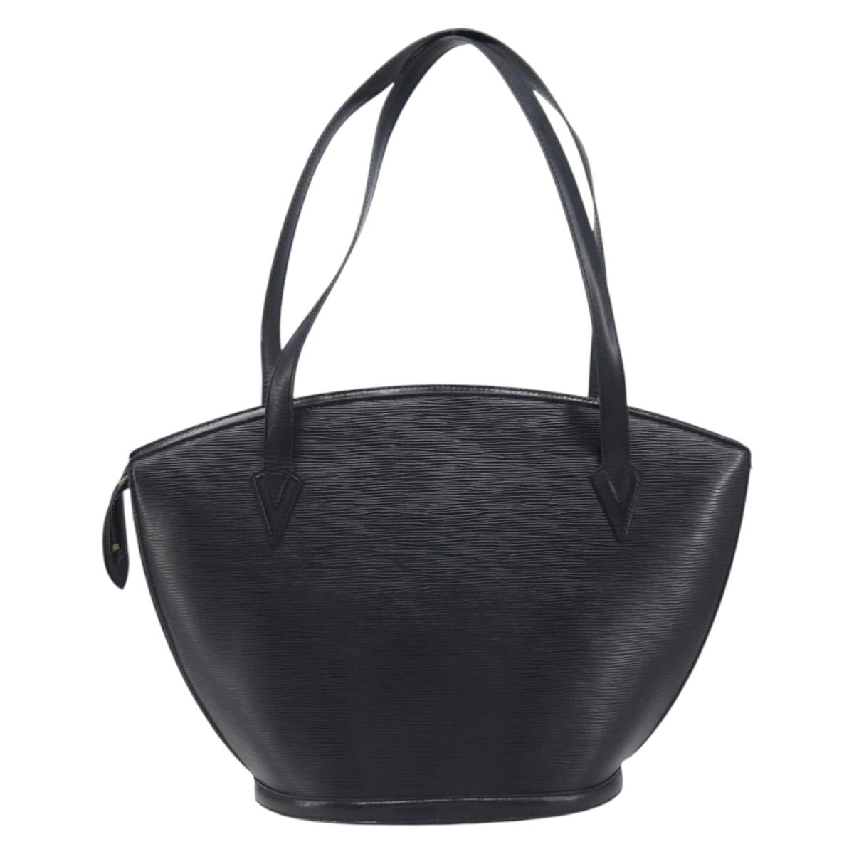 LOUIS VUITTON Epi Saint Jacques Shopping Shoulder Bag Black M52272 Auth 205031V