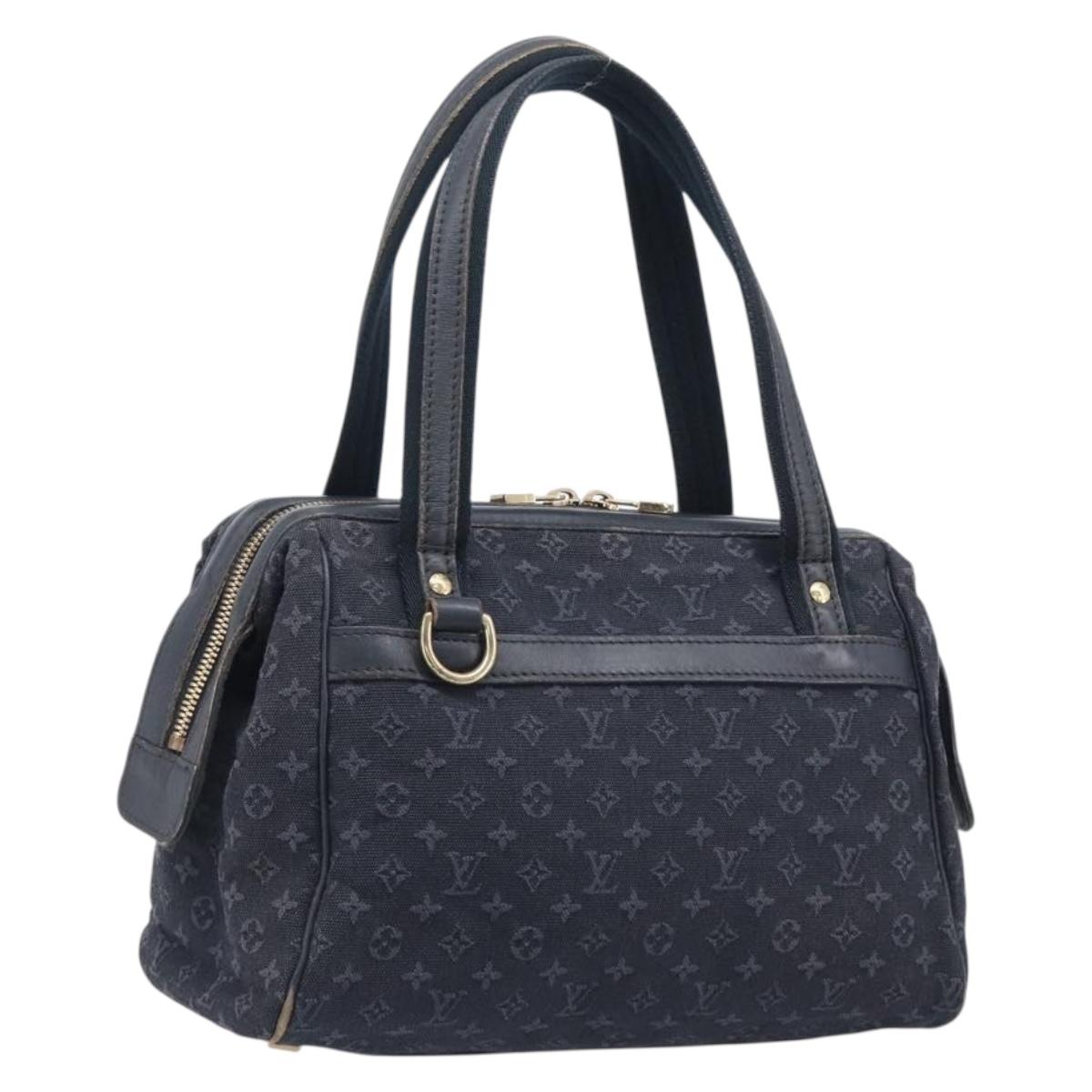 LOUIS VUITTON Monogram Mini Josephine PM Hand Bag TST Blue M92414 LV Auth 205036