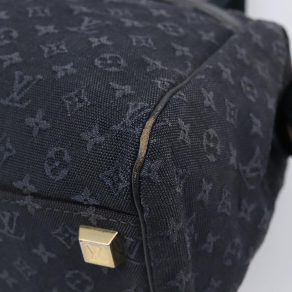LOUIS VUITTON Monogram Mini Josephine PM Hand Bag TST Blue M92414 LV Auth 205036
