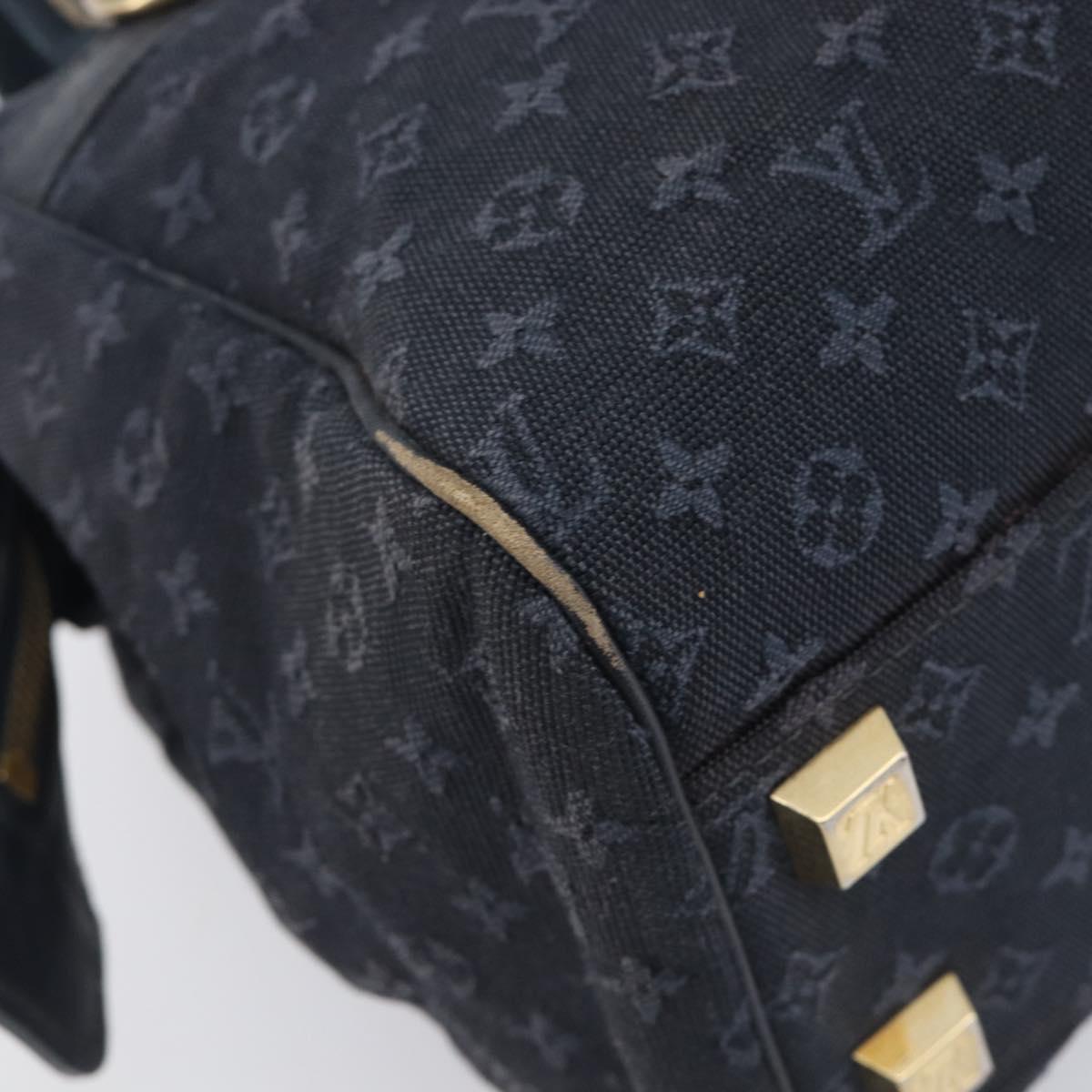 LOUIS VUITTON Monogram Mini Josephine PM Hand Bag TST Blue M92414 LV Auth 205036
