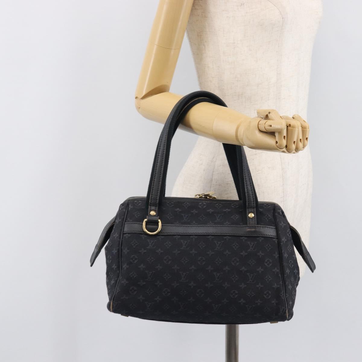 LOUIS VUITTON Monogram Mini Josephine PM Hand Bag TST Blue M92414 LV Auth 205036