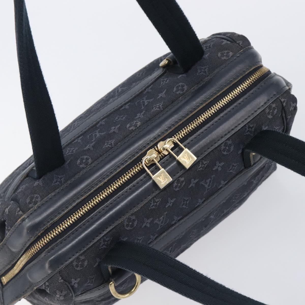LOUIS VUITTON Monogram Mini Josephine PM Hand Bag TST Blue M92414 LV Auth 205036