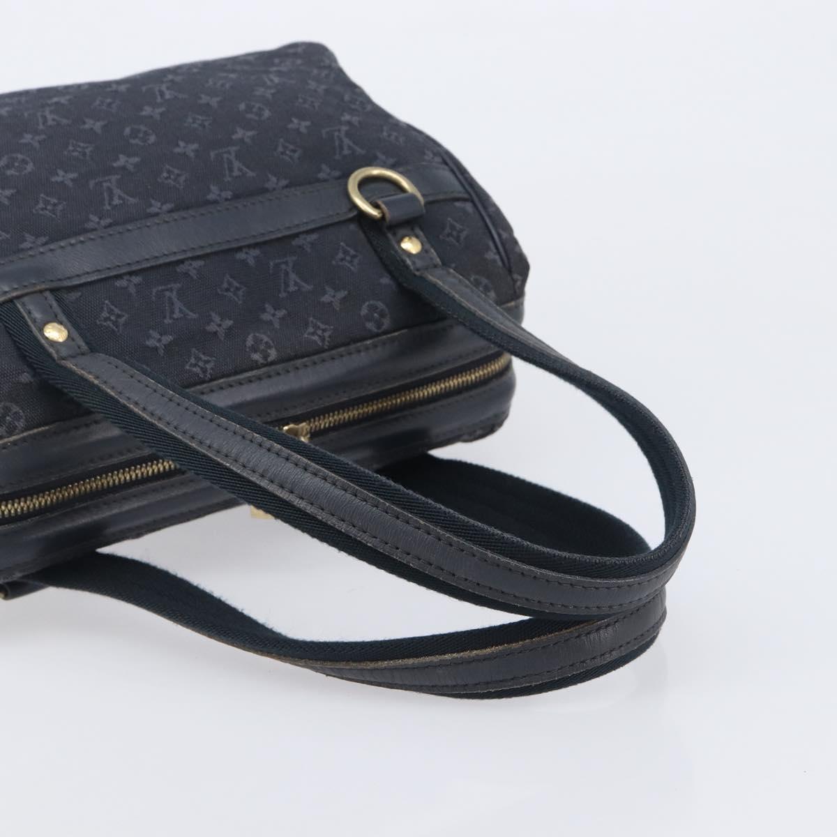 LOUIS VUITTON Monogram Mini Josephine PM Hand Bag TST Blue M92414 LV Auth 205036