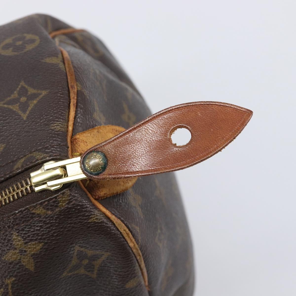 LOUIS VUITTON Monogram Speedy 35 Hand Bag M41524 LV Auth 205056