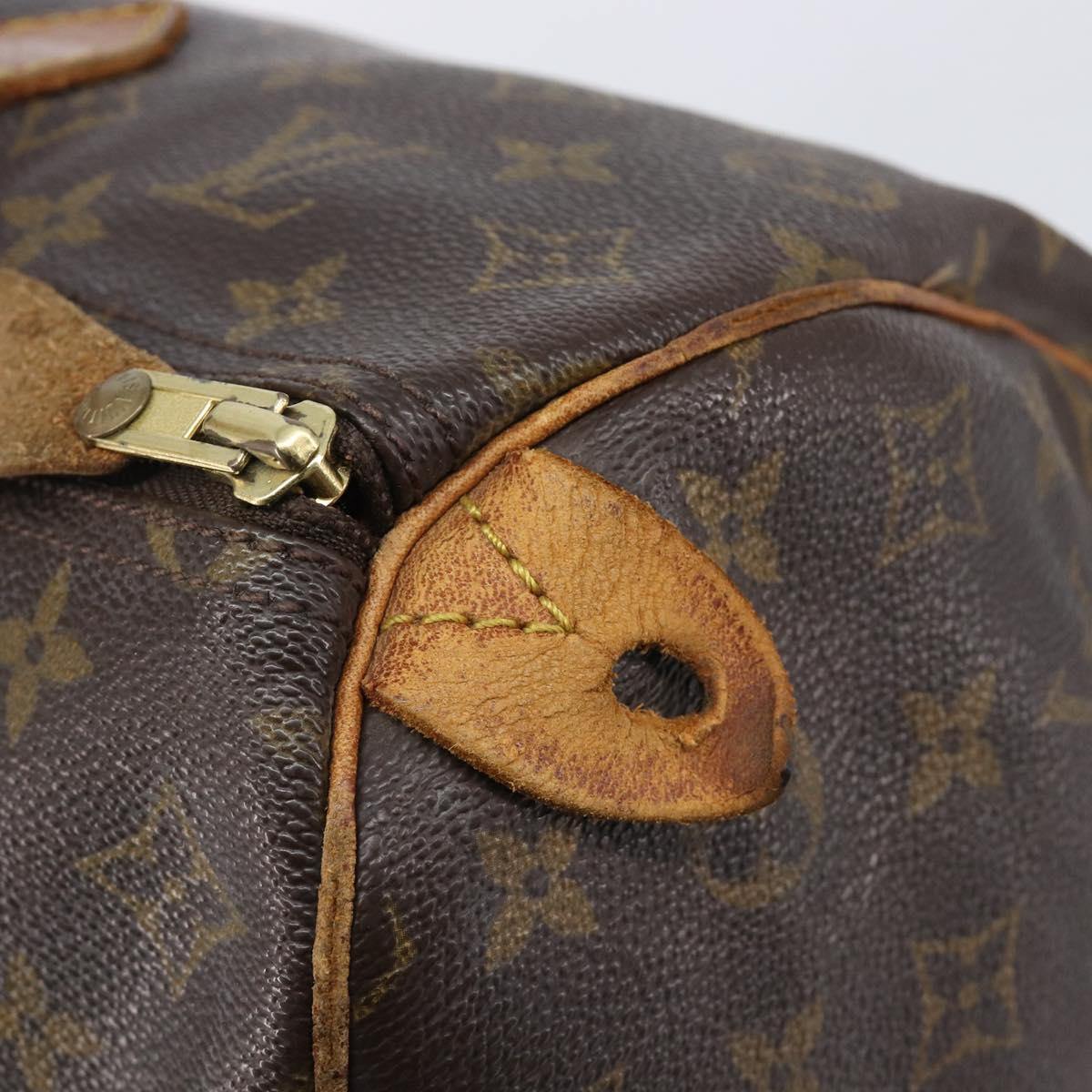 LOUIS VUITTON Monogram Speedy 35 Hand Bag M41524 LV Auth 205056