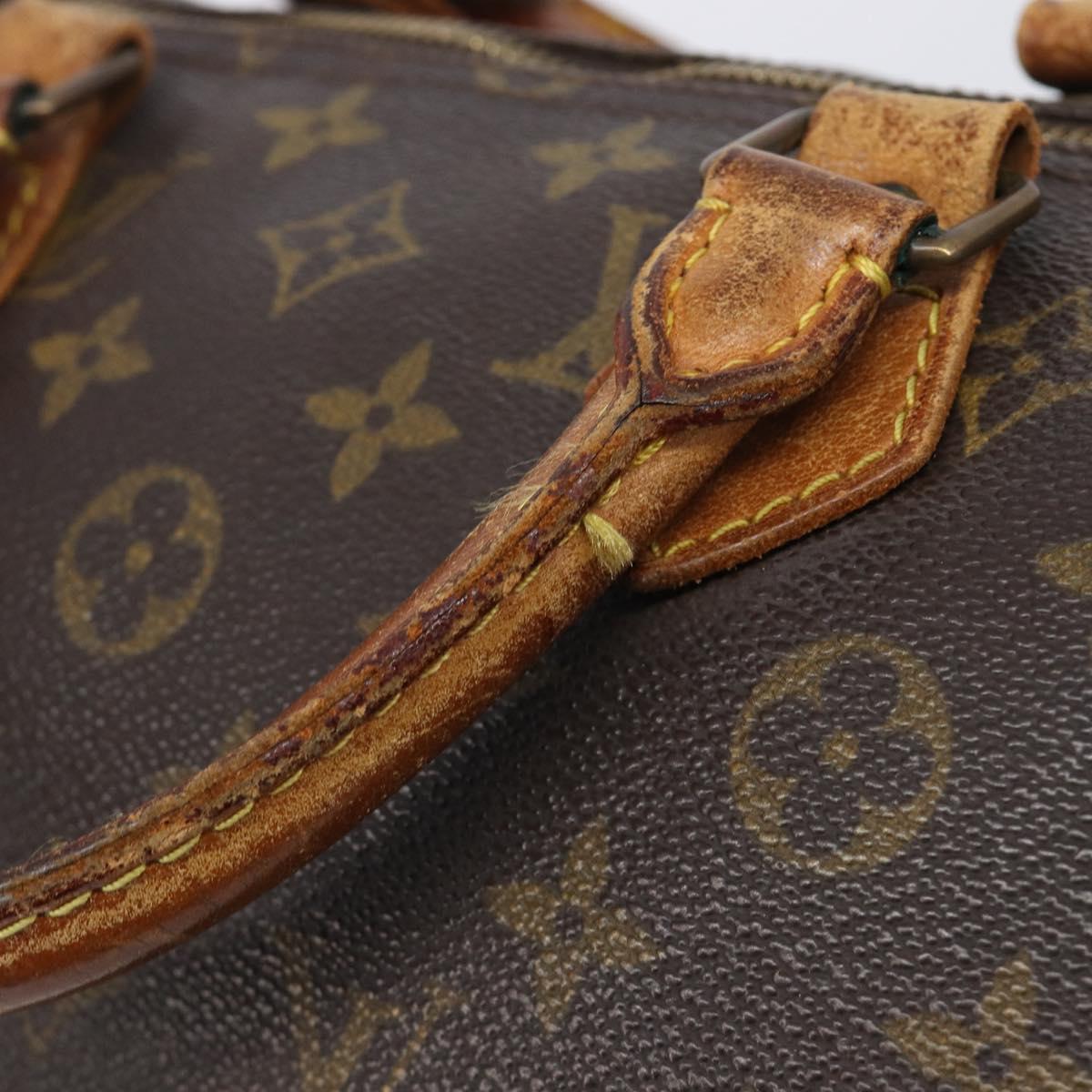 LOUIS VUITTON Monogram Speedy 35 Hand Bag M41524 LV Auth 205056