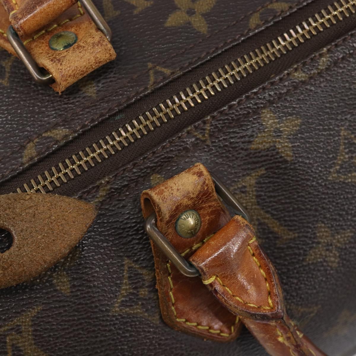 LOUIS VUITTON Monogram Speedy 35 Hand Bag M41524 LV Auth 205056