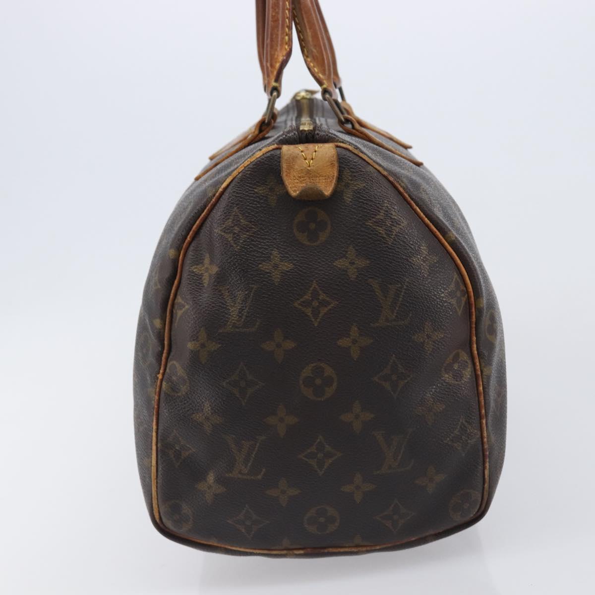 LOUIS VUITTON Monogram Speedy 35 Hand Bag M41524 LV Auth 205056
