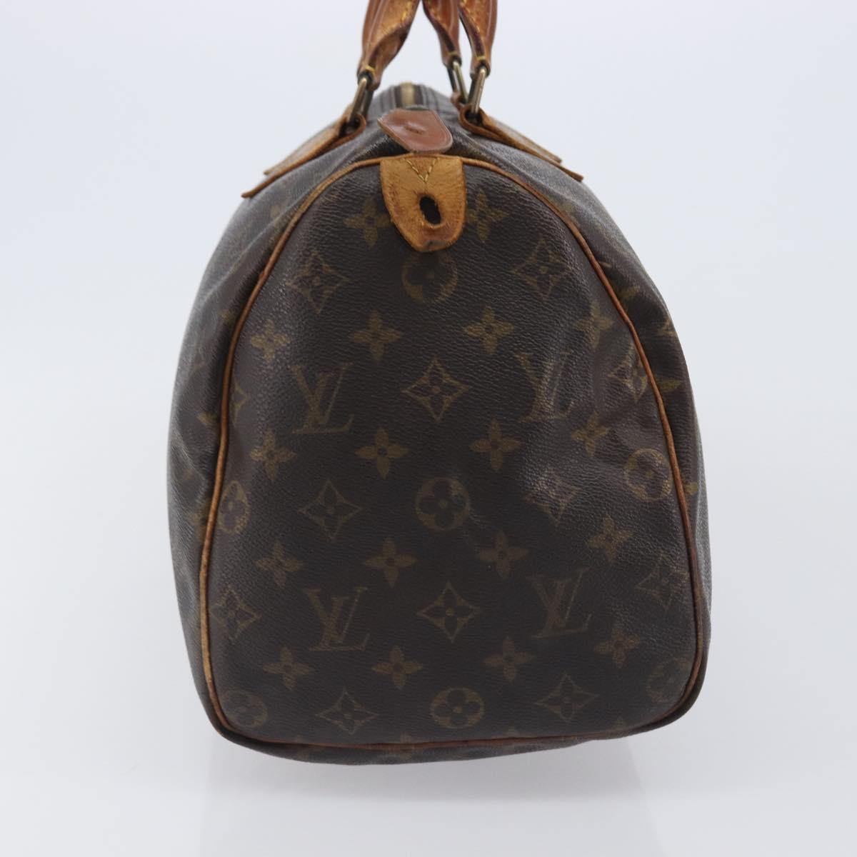 LOUIS VUITTON Monogram Speedy 35 Hand Bag M41524 LV Auth 205056