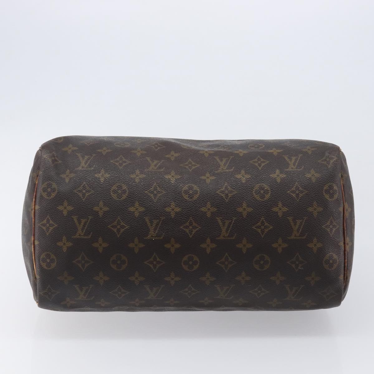 LOUIS VUITTON Monogram Speedy 35 Hand Bag M41524 LV Auth 205056