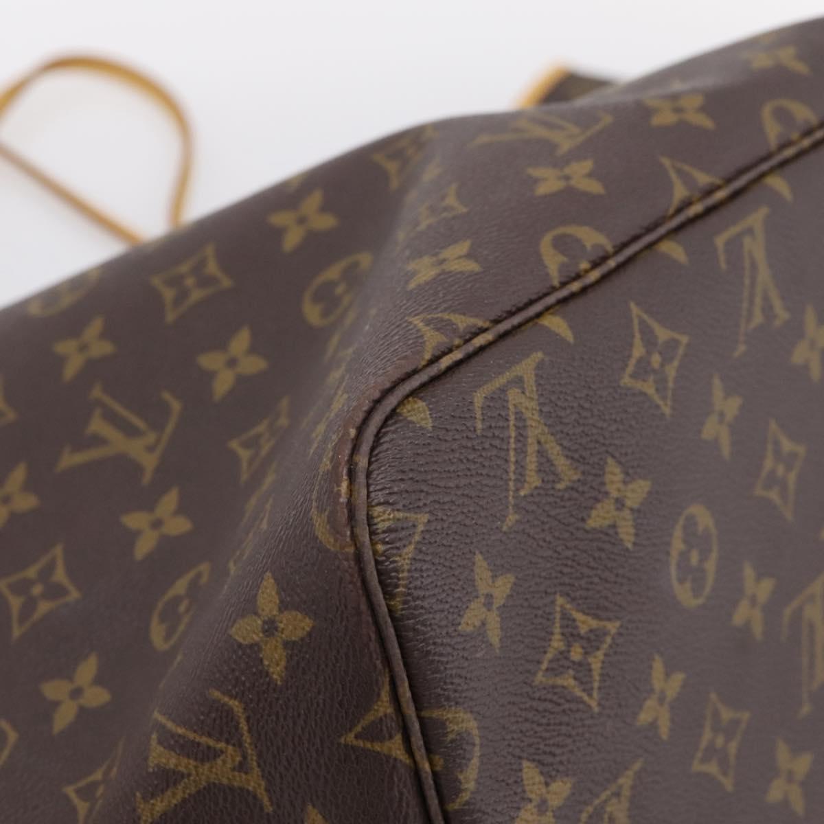 LOUIS VUITTON Monogram Neverfull GM Tote Bag M40157 LV Auth 205059