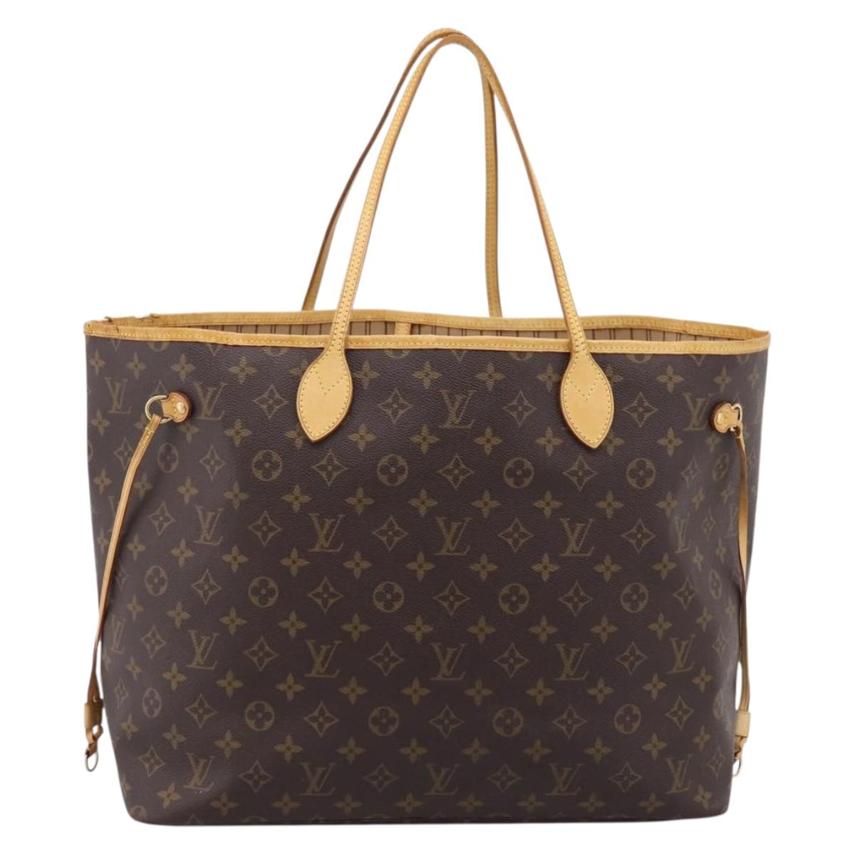 LOUIS VUITTON Monogram Neverfull GM Tote Bag M40157 LV Auth 205059