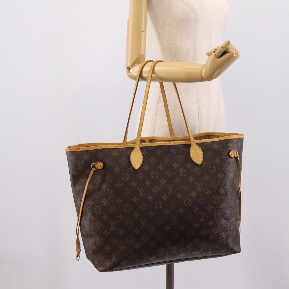 LOUIS VUITTON Monogram Neverfull GM Tote Bag M40157 LV Auth 205059