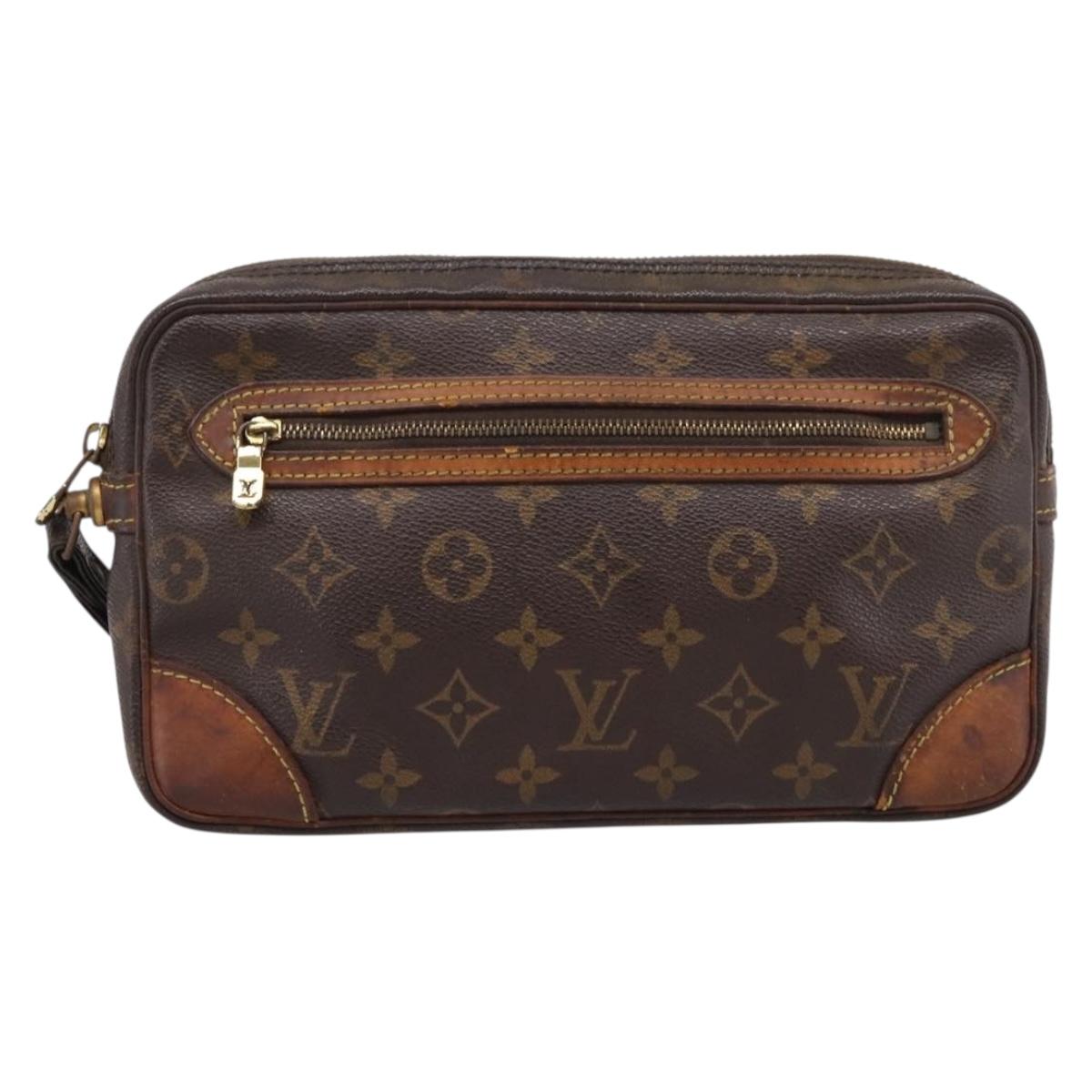 LOUIS VUITTON Monogram Marly Dragonne GM Clutch Bag M51825 LV Auth 205061