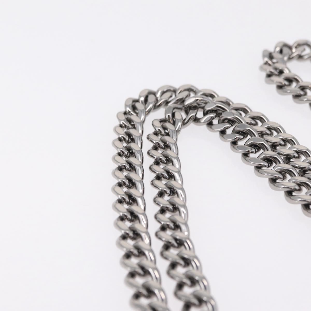 Stella McCartney Chain Falabella Bag polyester Black Silver Auth 205067A