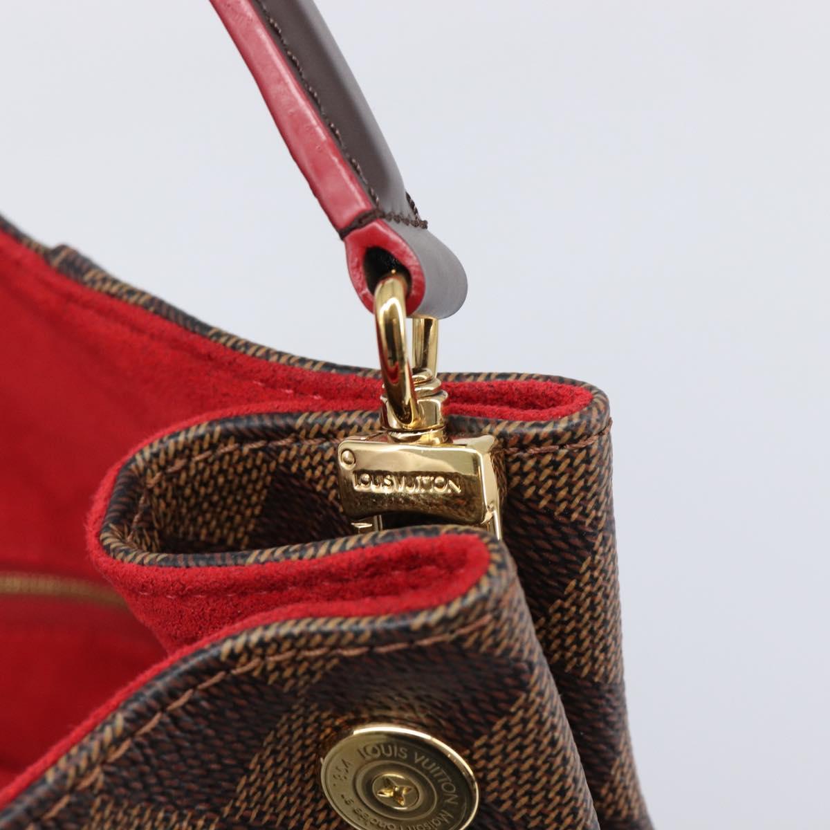 LOUIS VUITTON Damier Ebene Kaisa Hobo Shoulder Bag N41555 LV Auth 205070SAM