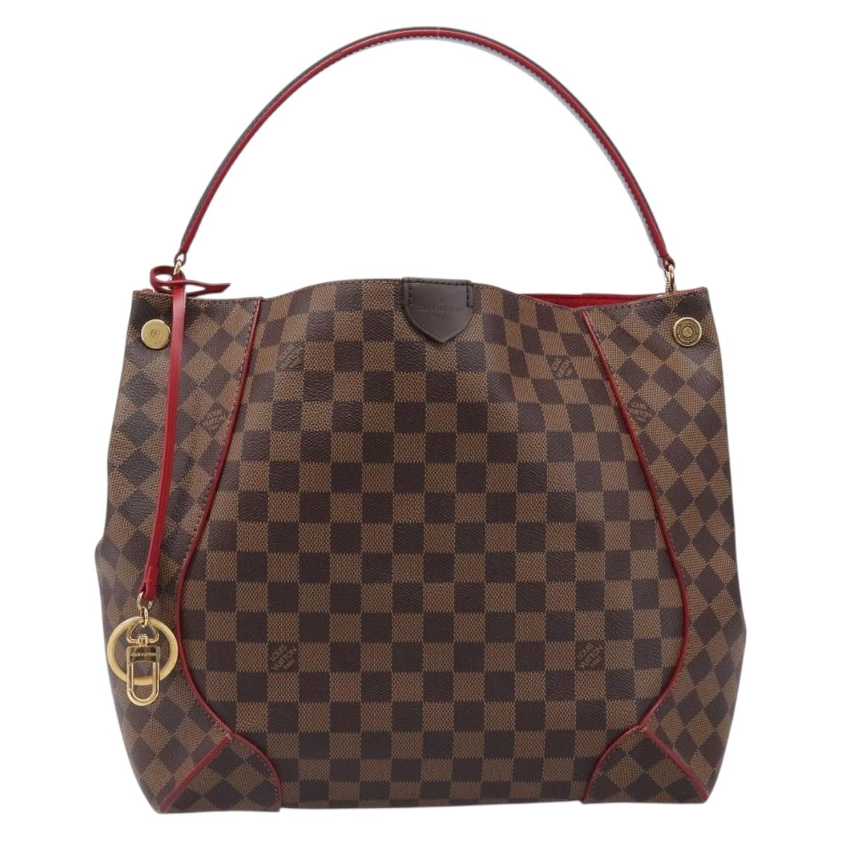 LOUIS VUITTON Damier Ebene Kaisa Hobo Shoulder Bag N41555 LV Auth 205070SAM