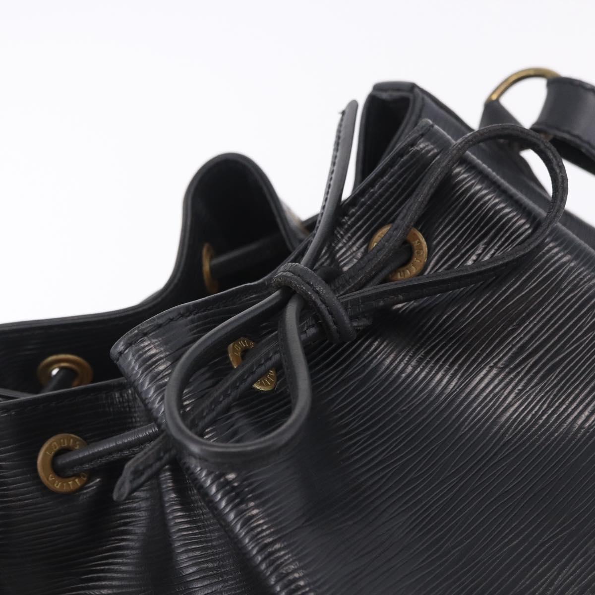 LOUIS VUITTON Epi Petit Noe Shoulder Bag Black M44102 LV Auth 205071A