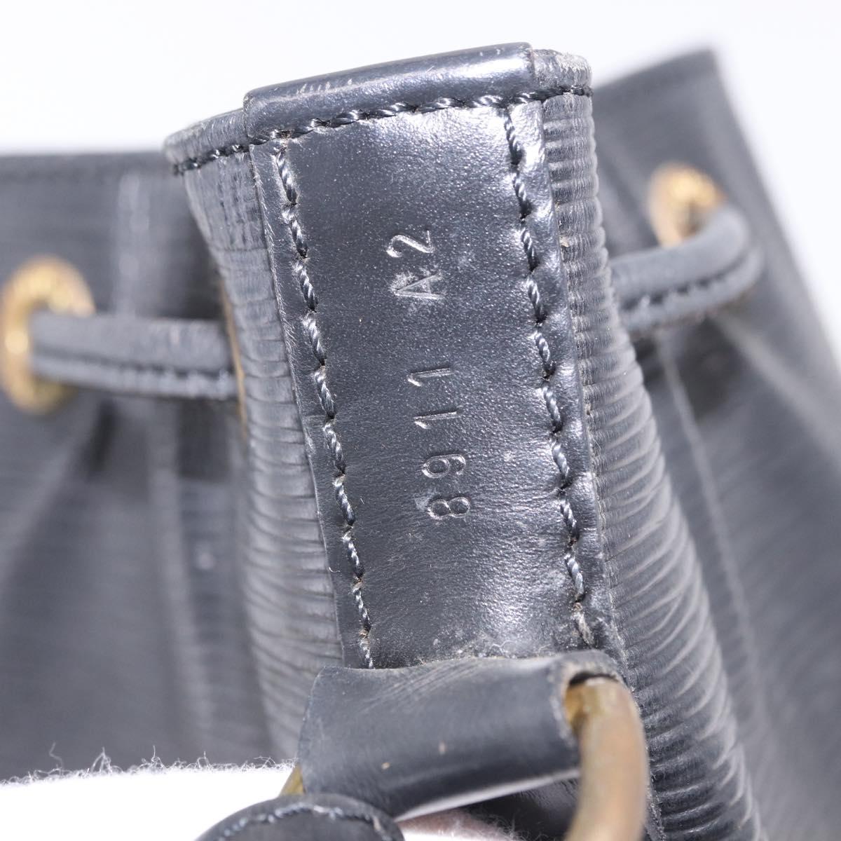 LOUIS VUITTON Epi Petit Noe Shoulder Bag Black M44102 LV Auth 205071A