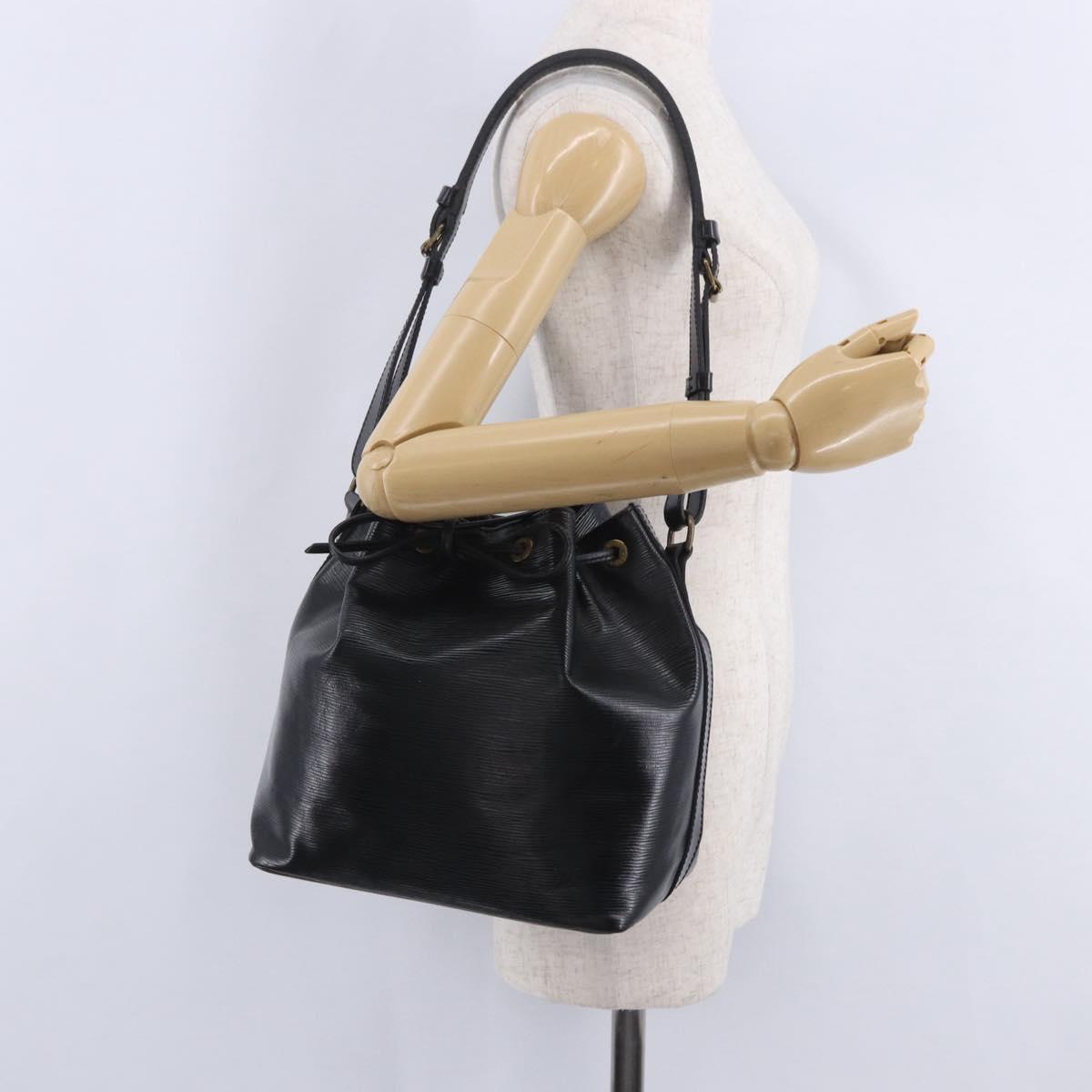 LOUIS VUITTON Epi Petit Noe Shoulder Bag Black M44102 LV Auth 205071A