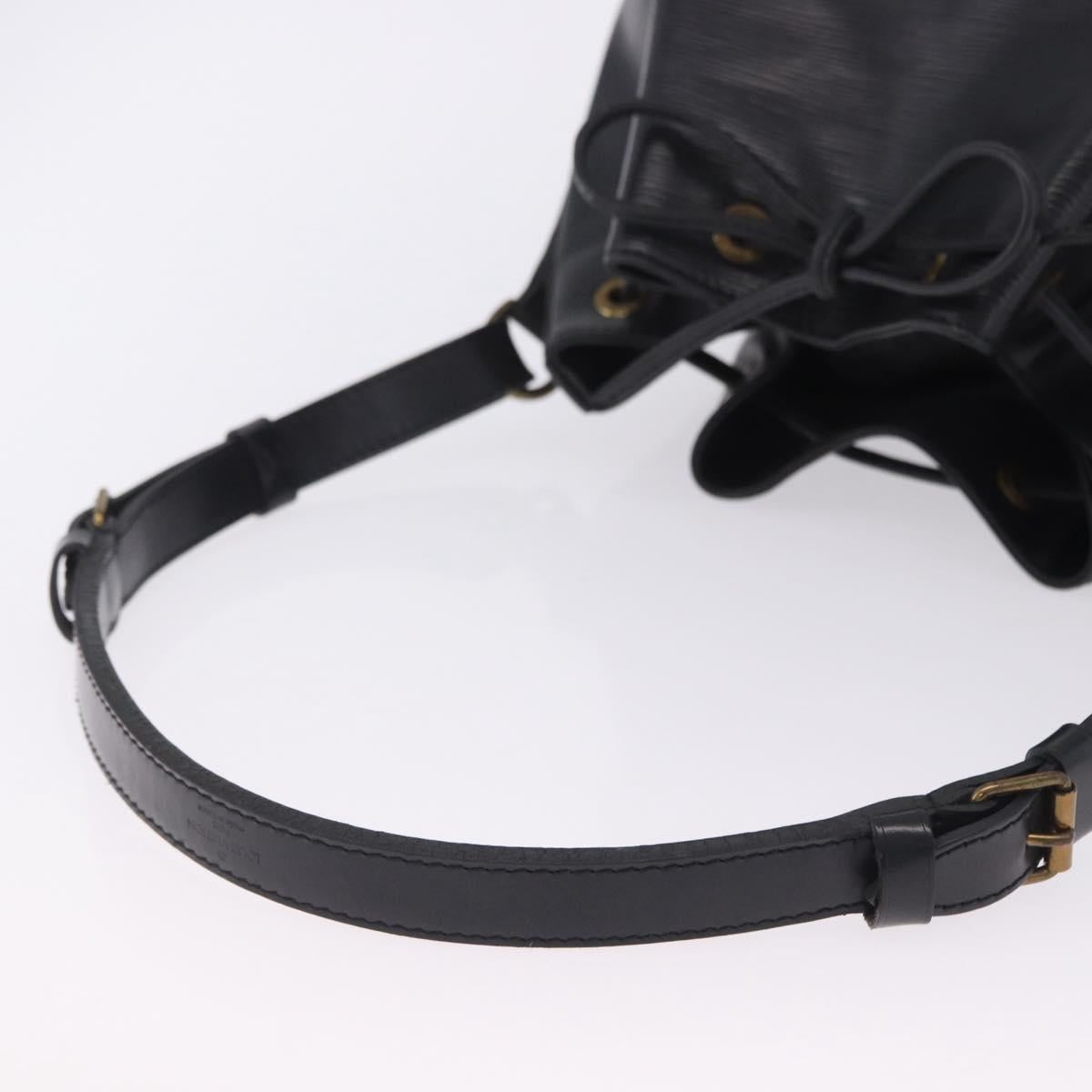 LOUIS VUITTON Epi Petit Noe Shoulder Bag Black M44102 LV Auth 205071A