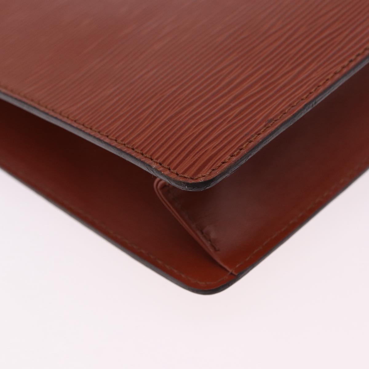 LOUIS VUITTON Epi Monceau 28 Hand Bag Brown M52123 LV Auth 205072V