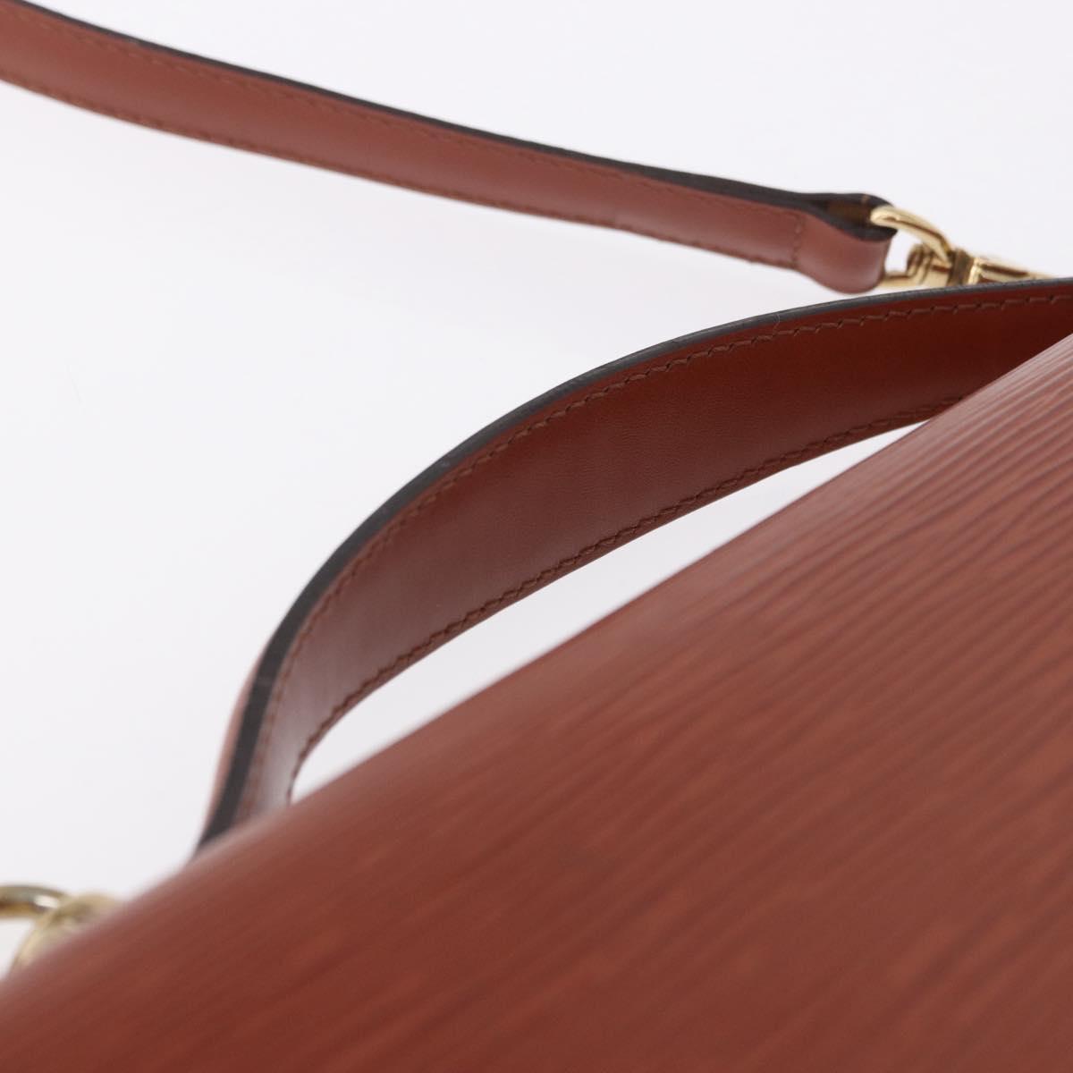 LOUIS VUITTON Epi Monceau 28 Hand Bag Brown M52123 LV Auth 205072V