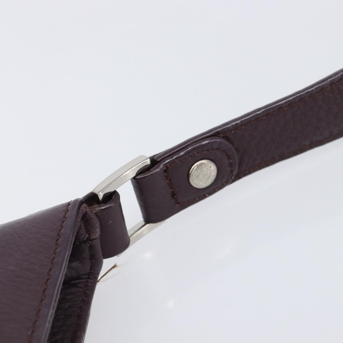 BALENCIAGA Shoulder Bag Canvas Beige Silver Auth 205074A