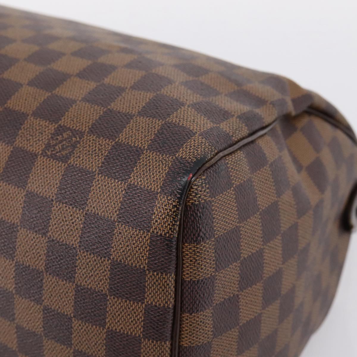 LOUIS VUITTON Damier Ebene Speedy 30 Hand Bag N41364 LV Auth 205075A