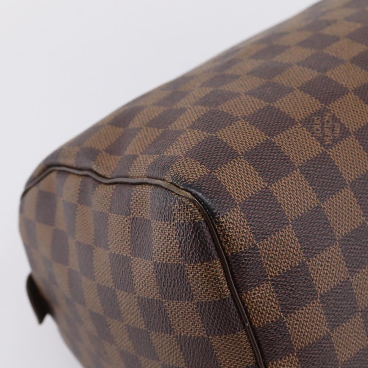 LOUIS VUITTON Damier Ebene Speedy 30 Hand Bag N41364 LV Auth 205075A
