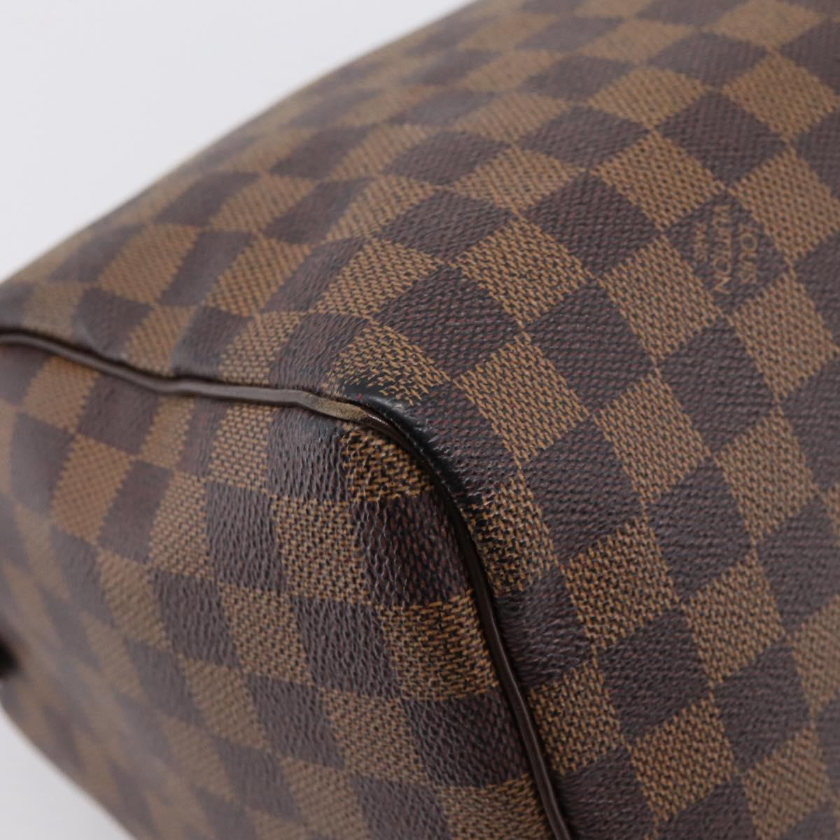 LOUIS VUITTON Damier Ebene Speedy 30 Hand Bag N41364 LV Auth 205075A